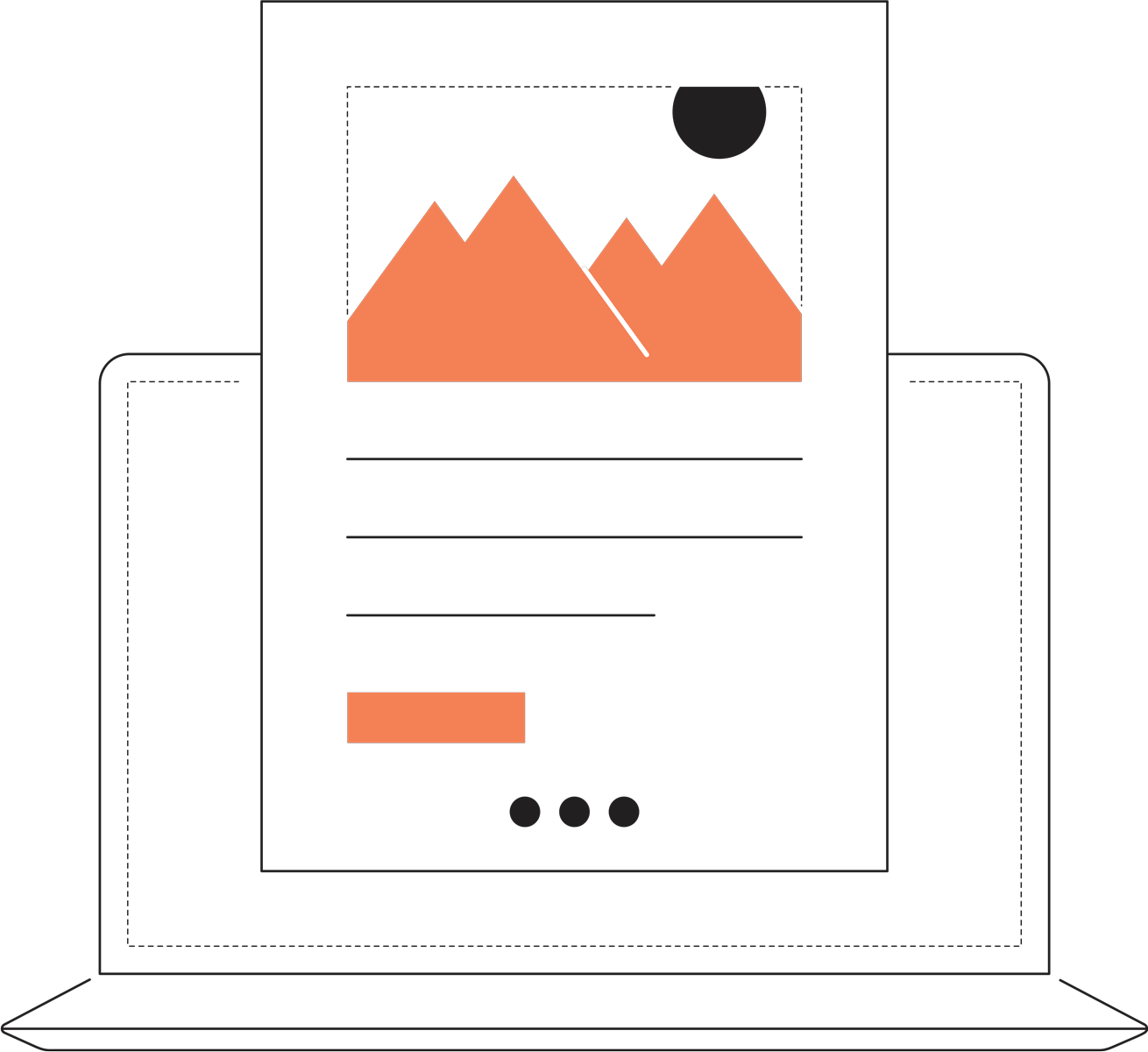 Email marketing illustration