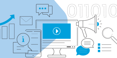 Illustration of digital marketing trends